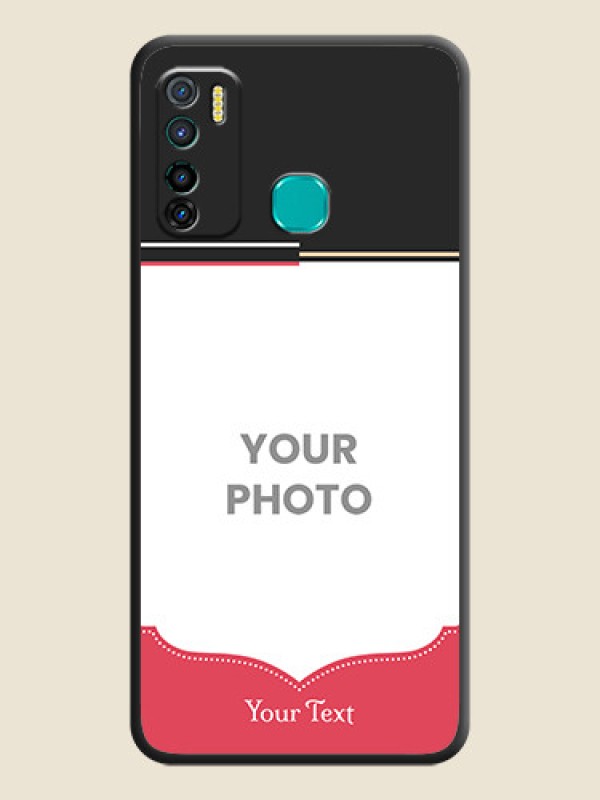 Custom Classic Plain Design with Name on Photo on Space Black Soft Matte Phone Cover - Infinix Hot 9 Pro - alternate view