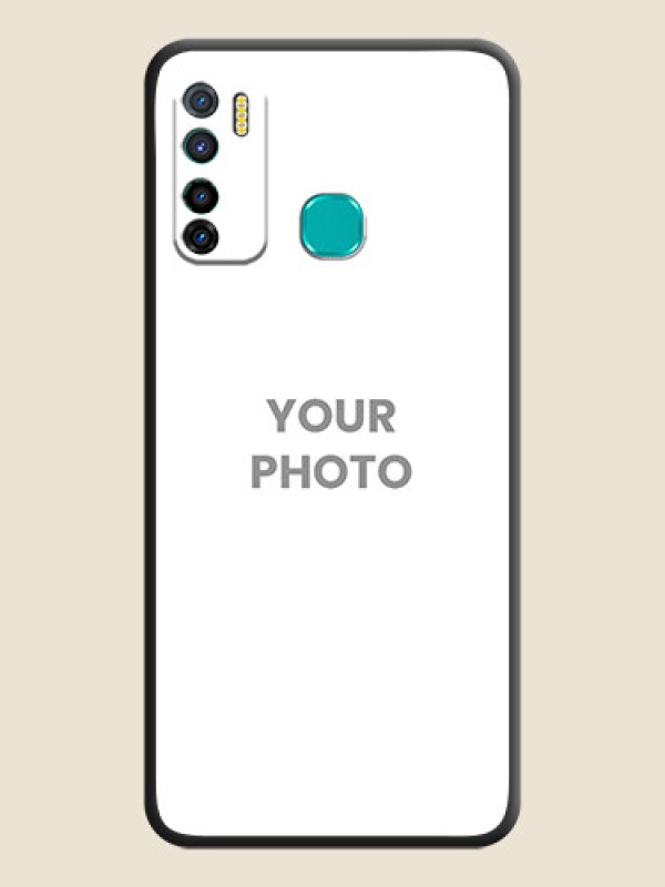 Custom Full Single Pic Upload On Space Black Personalized Soft Matte Phone Covers -Infinix Hot 9 Pro - alternate view