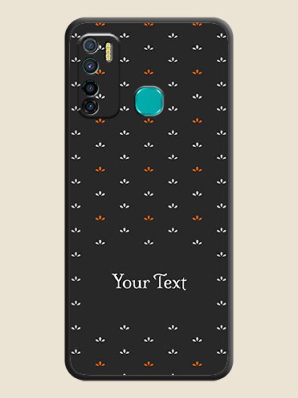 Custom Simple Pattern With Custom Text On Space Black Personalized Soft Matte Phone Covers -Infinix Hot 9 Pro - alternate view