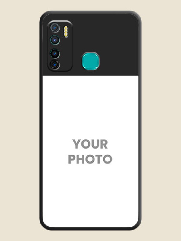 Custom Image Upload With Space Black Color On Custom Soft Matte Mobile Back Cover - Infinix Hot 9 Pro - alternate view