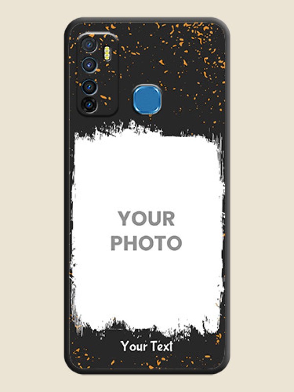 Custom Spray Free Design on Photo on Space Black Soft Matte Phone Cover - Infinix Hot 9 - alternate view