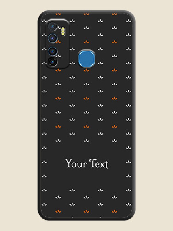 Custom Simple Pattern With Custom Text On Space Black Personalized Soft Matte Phone Covers -Infinix Hot 9 - alternate view