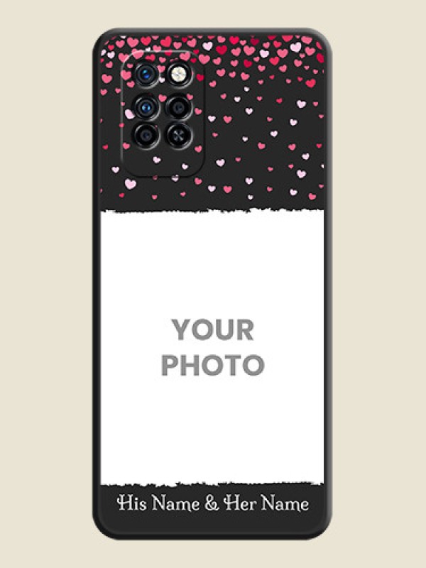 Custom Fall in Love with Your Partner  on Photo on Space Black Soft Matte Phone Cover - Infinix Note 10 Pro - alternate view