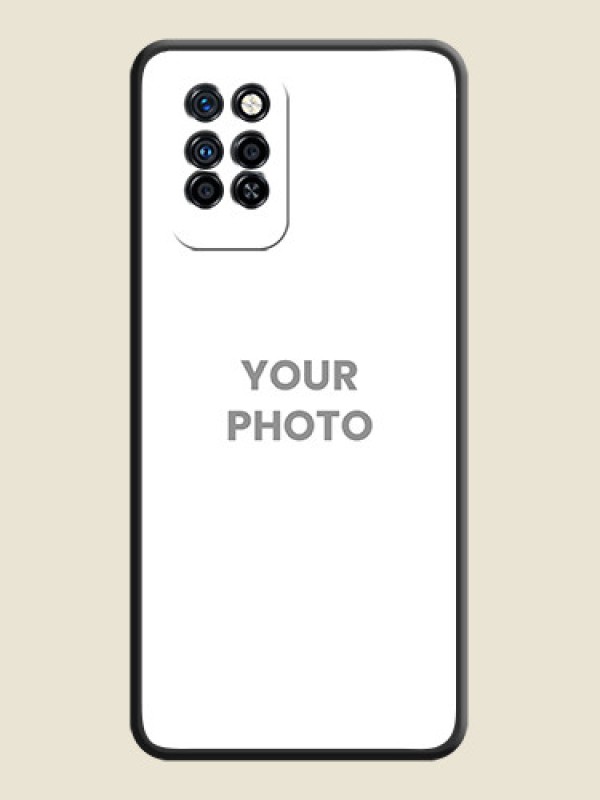 Custom Full Single Pic Upload On Space Black Personalized Soft Matte Phone Covers -Infinix Note 10 Pro - alternate view
