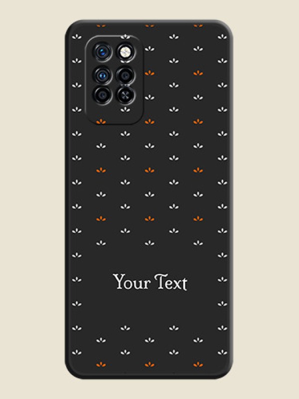 Custom Simple Pattern With Custom Text On Space Black Personalized Soft Matte Phone Covers -Infinix Note 10 Pro - alternate view