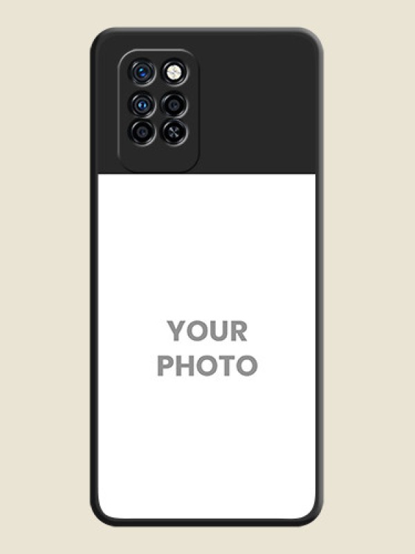 Custom Image Upload With Space Black Color On Custom Soft Matte Mobile Back Cover - Infinix Note 10 Pro - alternate view