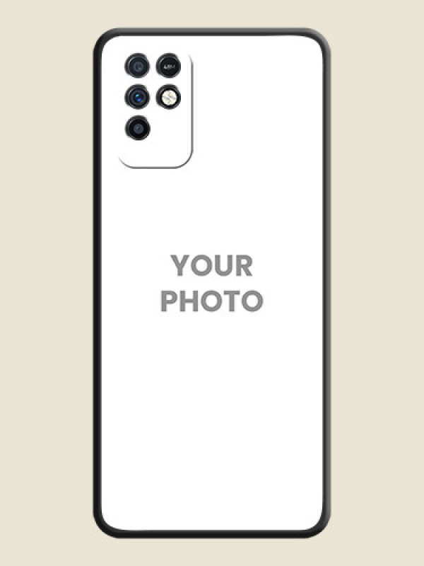 Custom Full Single Pic Upload On Space Black Personalized Soft Matte Phone Covers -Infinix Note 10 - alternate view