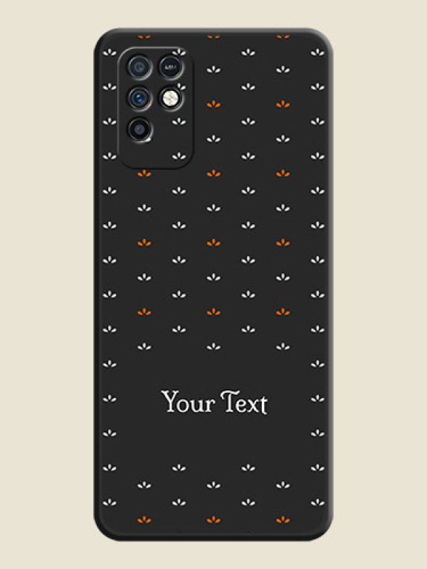 Custom Simple Pattern With Custom Text On Space Black Personalized Soft Matte Phone Covers -Infinix Note 10 - alternate view