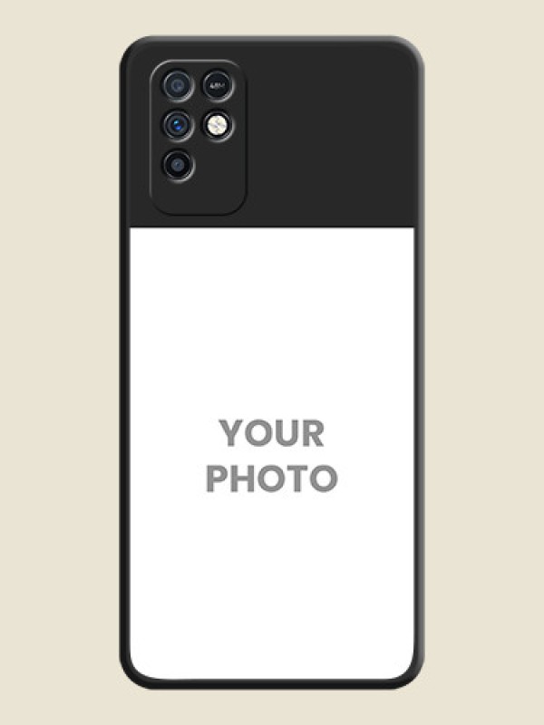 Custom Image Upload With Space Black Color On Custom Soft Matte Mobile Back Cover - Infinix Note 10 - alternate view