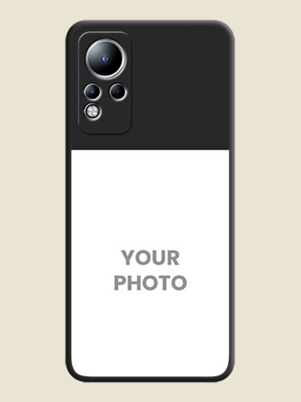 Custom Image Upload With Space Black Color On Custom Soft Matte Mobile Back Cover - Infinix Note 11 - alternate view