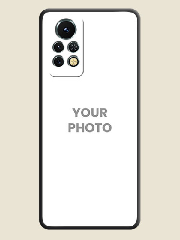Custom Full Single Pic Upload On Space Black Personalized Soft Matte Phone Covers -Infinix Note 11S - alternate view