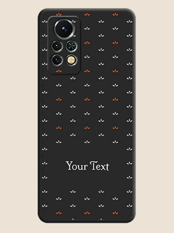 Custom Simple Pattern With Custom Text On Space Black Personalized Soft Matte Phone Covers -Infinix Note 11S - alternate view
