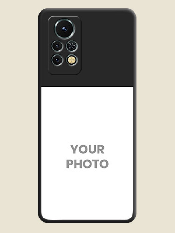 Custom Image Upload With Space Black Color On Custom Soft Matte Mobile Back Cover - Infinix Note 11S - alternate view