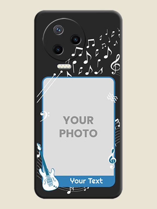 Custom Musical Theme Design with Text - Photo on Space Black Soft Matte Mobile Case - Infinix Note 12 Pro - alternate view