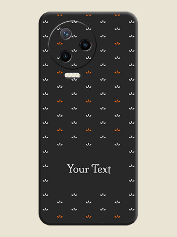 Custom Simple Pattern With Custom Text On Space Black Personalized Soft Matte Phone Covers - Infinix Note 12 Pro - alternate view