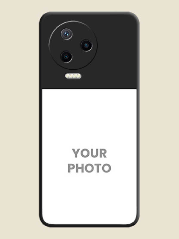 Custom Image Upload With Space Black Color On Custom Soft Matte Mobile Back Cover - Infinix Note 12 Pro - alternate view