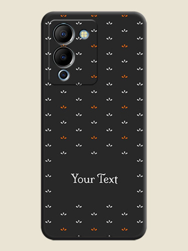 Custom Simple Pattern With Custom Text On Space Black Personalized Soft Matte Phone Covers -Infinix Note 12 Turbo - alternate view