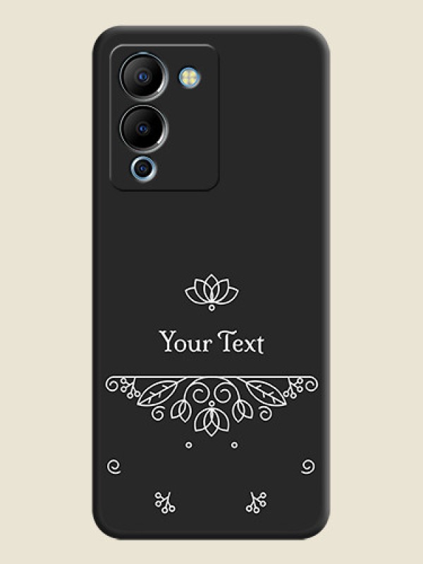 Custom Lotus Garden Custom Text On Space Black Personalized Soft Matte Phone Covers -Infinix Note 12 Turbo - alternate view