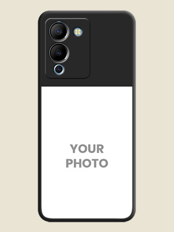 Custom Image Upload With Space Black Color On Custom Soft Matte Mobile Back Cover - Infinix Note 12 Turbo - alternate view