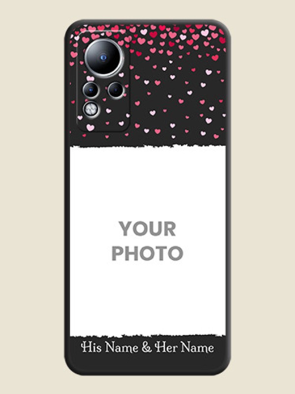 Custom Fall in Love with Your Partner  on Photo on Space Black Soft Matte Phone Cover - Infinix Note 12 - alternate view