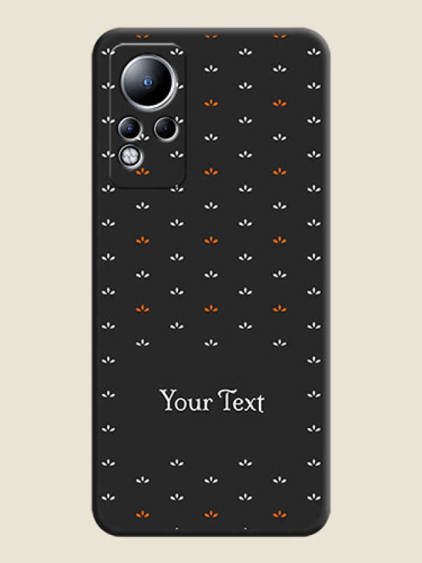 Custom Simple Pattern With Custom Text On Space Black Personalized Soft Matte Phone Covers -Infinix Note 12 - alternate view