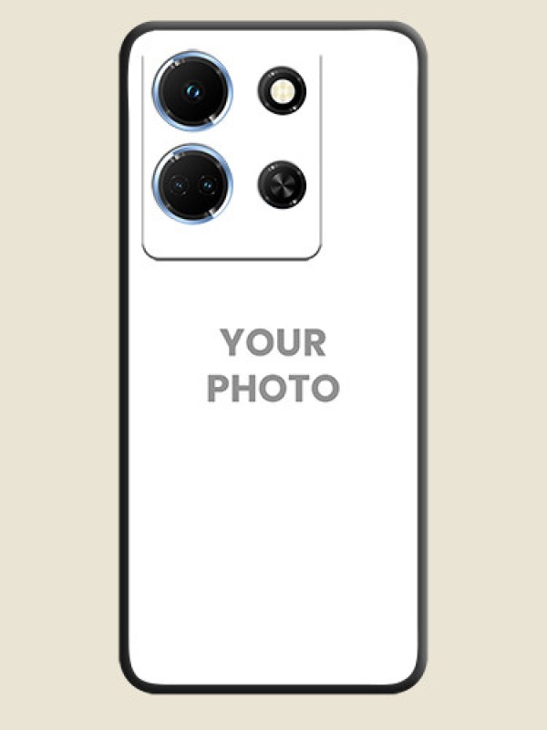 Custom Full Single Pic Upload On Space Black Personalized Soft Matte Phone Covers - Infinix Note 30 5G - alternate view