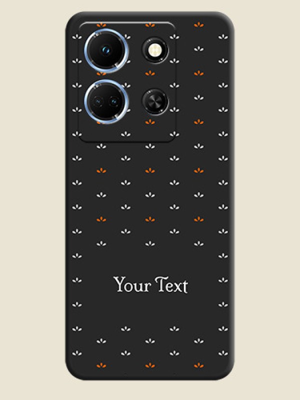 Custom Simple Pattern With Custom Text On Space Black Personalized Soft Matte Phone Covers - Infinix Note 30 5G - alternate view