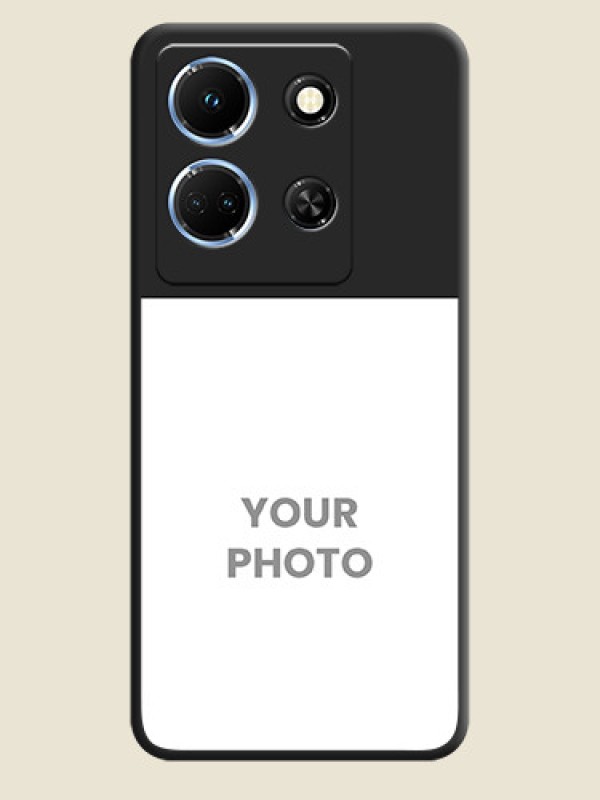 Custom Image Upload With Space Black Color On Custom Soft Matte Mobile Back Cover - Infinix Note 30 5G - alternate view