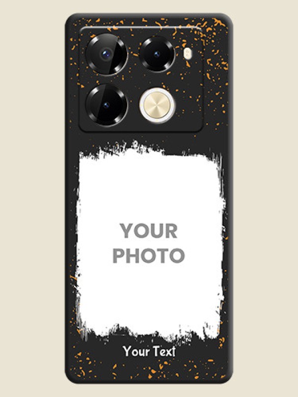 Custom Spray Free Design on Photo On Space Black Custom Soft Matte Mobile Back Cover - Infinix Note 40 Pro 5G - alternate view