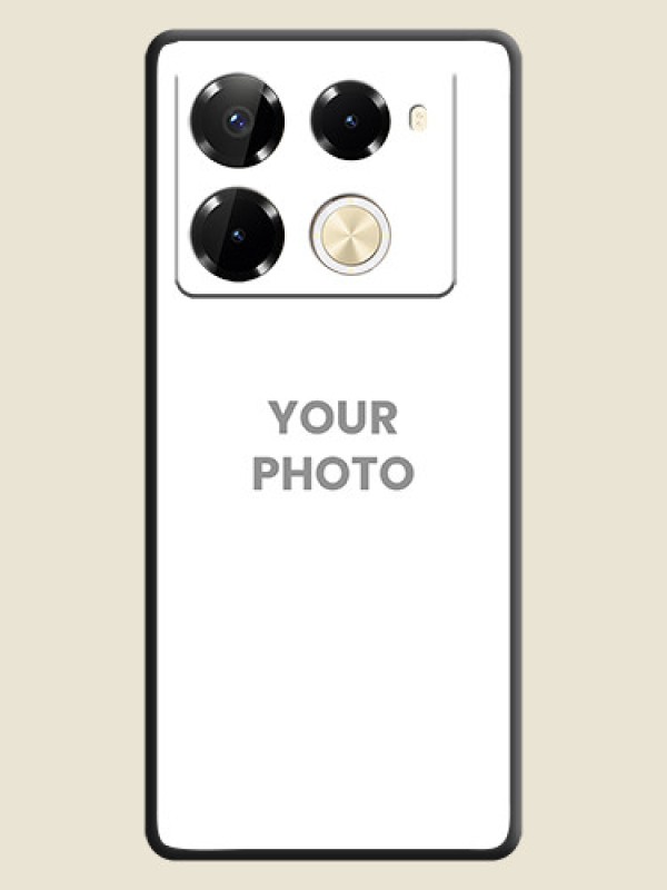 Custom Full Single Pic Upload On Space Black Custom Soft Matte Mobile Back Cover - Infinix Note 40 Pro 5G - alternate view