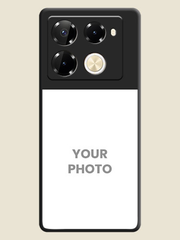 Custom Image Upload With Space Black Color On Custom Soft Matte Mobile Back Cover - Infinix Note 40 Pro 5G - alternate view