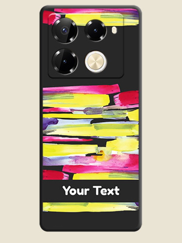 Custom Brush Coloured On Space Black Custom Soft Matte Mobile Back Cover - Infinix Note 40 Pro Plus 5G - alternate view