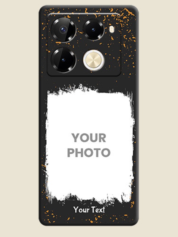 Custom Spray Free Design on Photo On Space Black Custom Soft Matte Mobile Back Cover - Infinix Note 40 Pro Plus 5G - alternate view