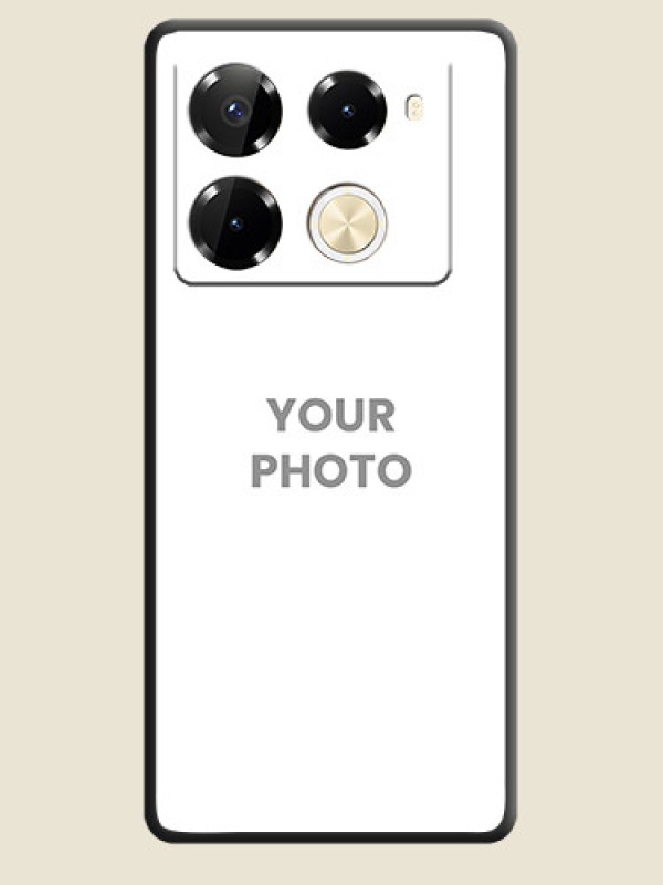 Custom Full Single Pic Upload On Space Black Custom Soft Matte Mobile Back Cover - Infinix Note 40 Pro Plus 5G - alternate view