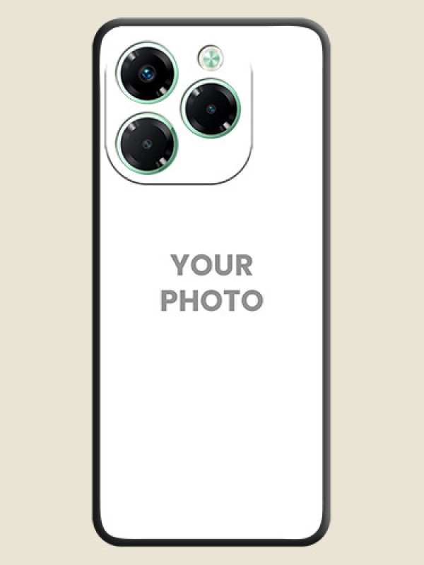 Custom Full Single Pic Upload On Space Black Custom Soft Matte Mobile Back Cover - Infinix Note 40X 5G - alternate view