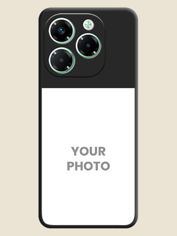 Custom Image Upload With Space Black Color On Custom Soft Matte Mobile Back Cover - Infinix Note 40X 5G - alternate view