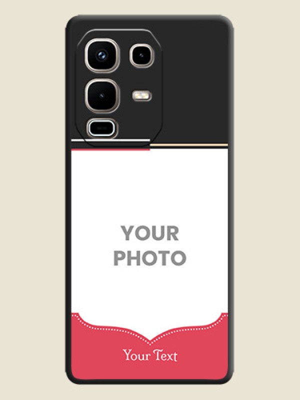 Custom Classic Plain Design with Name On Space Black Custom Soft Matte Mobile Back Cover - Infinix Note 50s 5G - alternate view