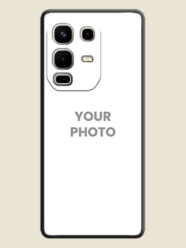 Custom Full Single Pic Upload On Space Black Custom Soft Matte Mobile Back Cover - Infinix Note 50s 5G - alternate view