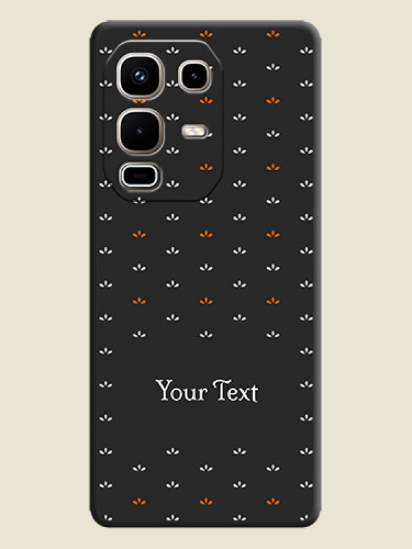 Custom Simple Pattern With Custom Text On Space Black Custom Soft Matte Mobile Back Cover - Infinix Note 50s 5G - alternate view