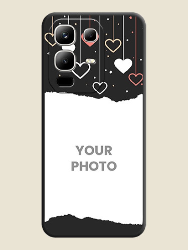 Custom Love Hangings with Splash Wave Picture On Space Black Custom Soft Matte Mobile Back Cover - Infinix Note 50x 5G - alternate view