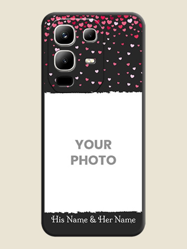 Custom Fall in Love with Your Partner on Photo On Space Black Custom Soft Matte Mobile Back Cover - Infinix Note 50x 5G - alternate view