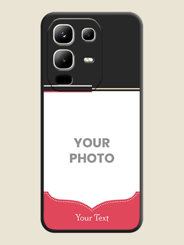 Custom Classic Plain Design with Name On Space Black Custom Soft Matte Mobile Back Cover - Infinix Note 50x 5G - alternate view