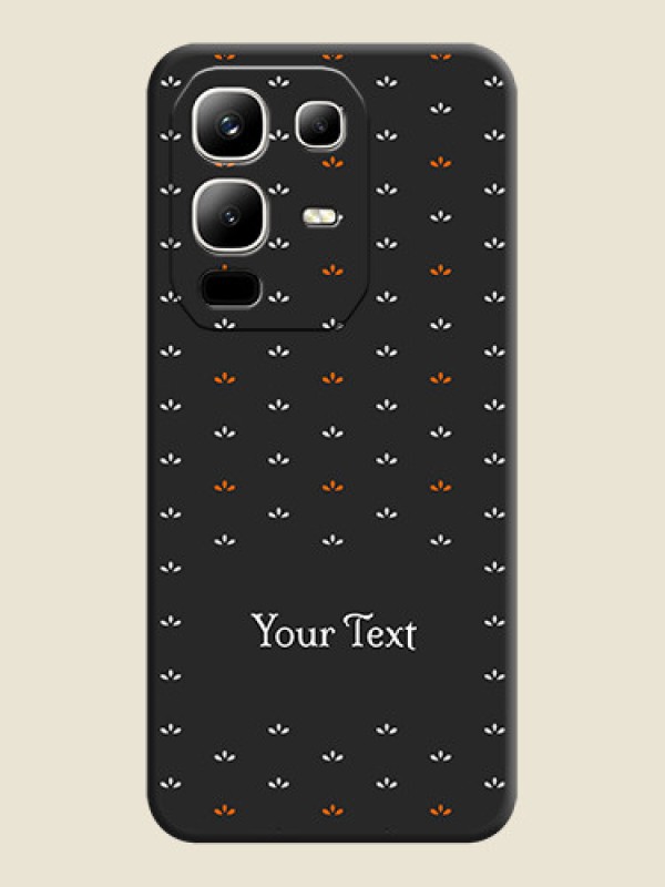 Custom Simple Pattern With Custom Text On Space Black Custom Soft Matte Mobile Back Cover - Infinix Note 50x 5G - alternate view