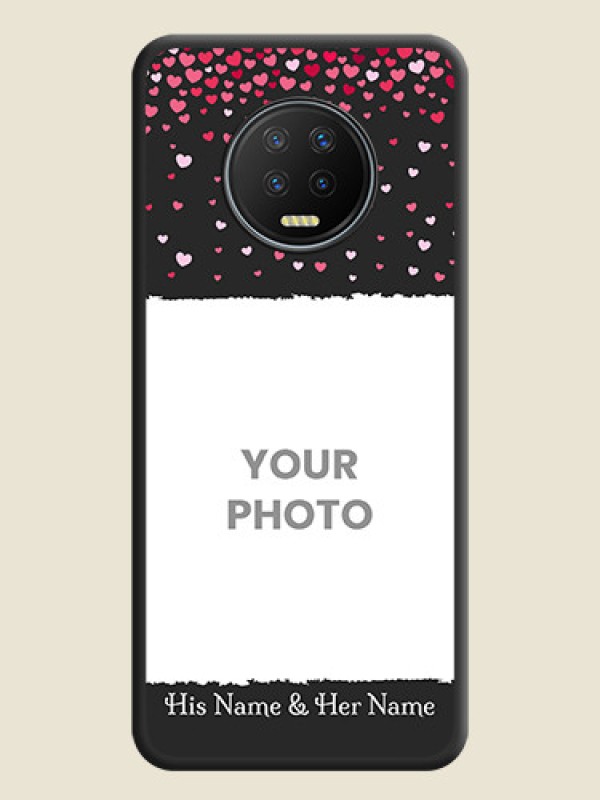 Custom Fall in Love with Your Partner  on Photo on Space Black Soft Matte Phone Cover - Infinix Note 7 - alternate view
