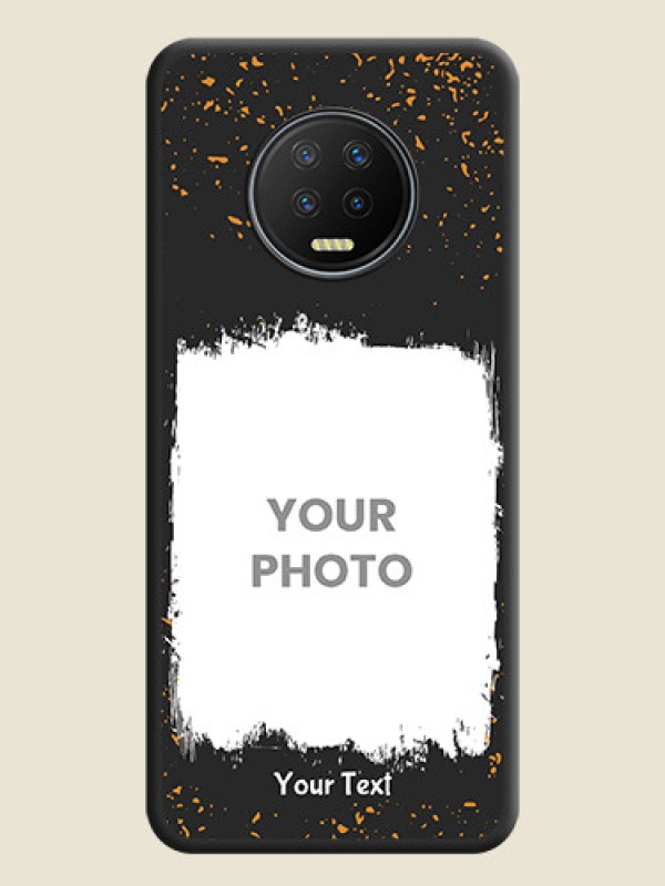 Custom Spray Free Design on Photo on Space Black Soft Matte Phone Cover - Infinix Note 7 - alternate view