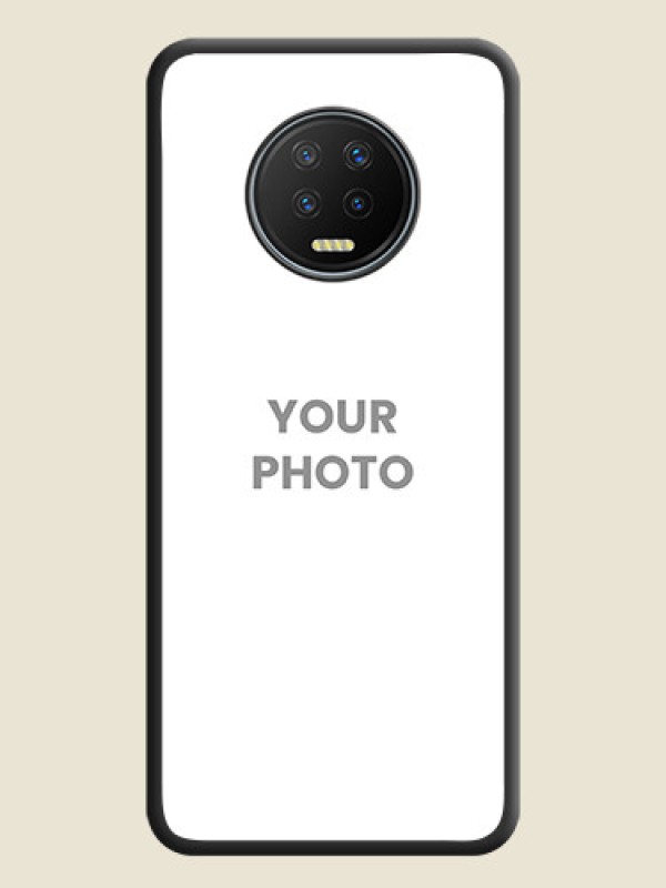 Custom Full Single Pic Upload On Space Black Personalized Soft Matte Phone Covers -Infinix Note 7 - alternate view