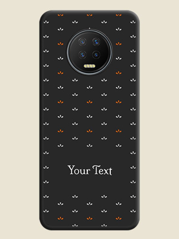 Custom Simple Pattern With Custom Text On Space Black Personalized Soft Matte Phone Covers -Infinix Note 7 - alternate view