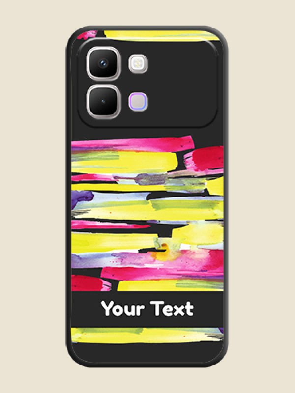 Custom Brush Coloured On Space Black Custom Soft Matte Mobile Back Cover - Infinix Note Edge 5G - alternate view