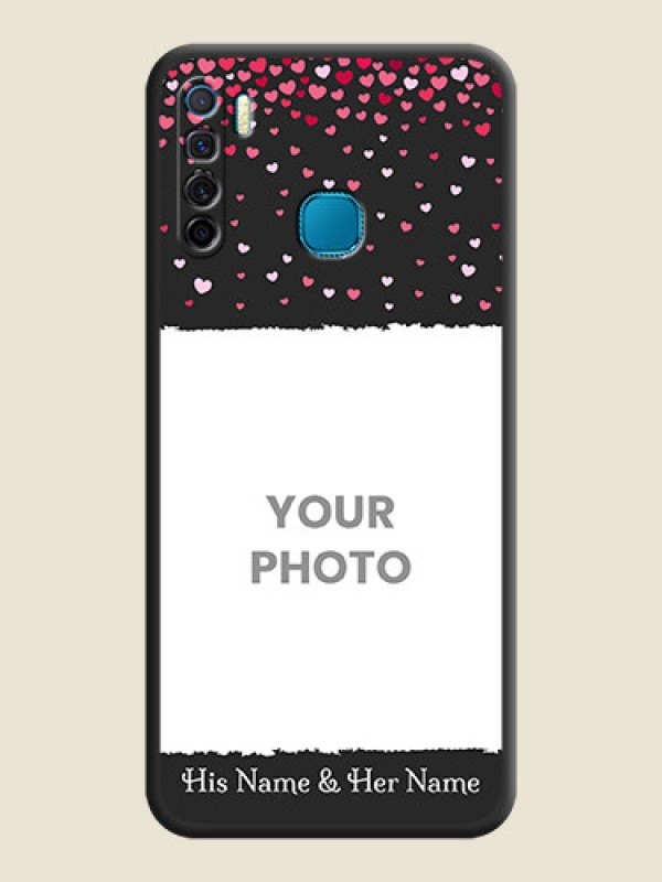 Custom Fall in Love with Your Partner  on Photo on Space Black Soft Matte Phone Cover - Infinix S5 Lite - alternate view
