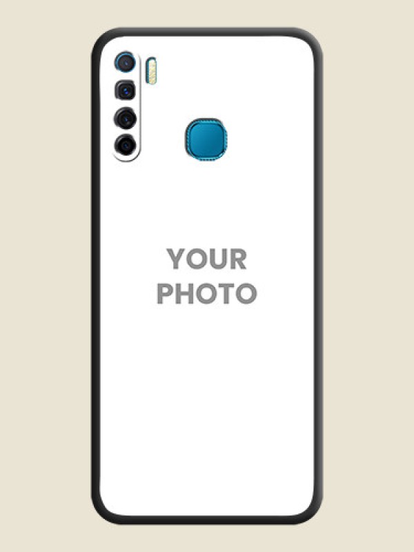 Custom Full Single Pic Upload On Space Black Personalized Soft Matte Phone Covers -Infinix S5 Lite - alternate view